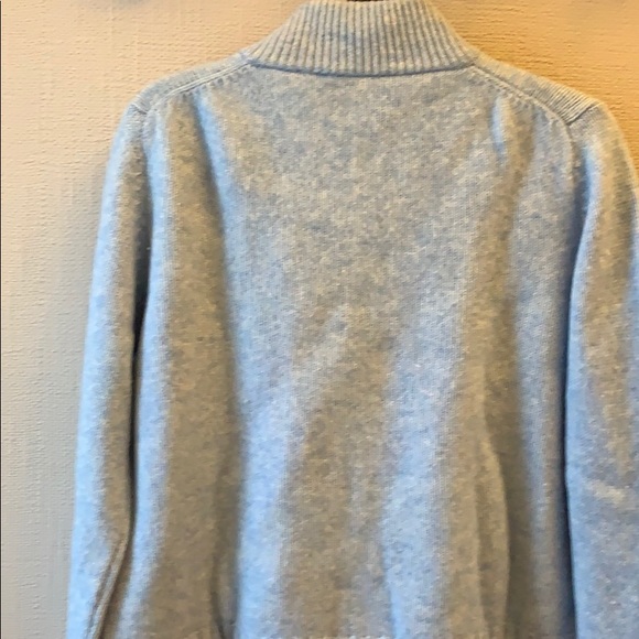 Hardy Crobb's vintage large lamb wool powder blue cardigan vtg woolmark - Picture 2 of 5